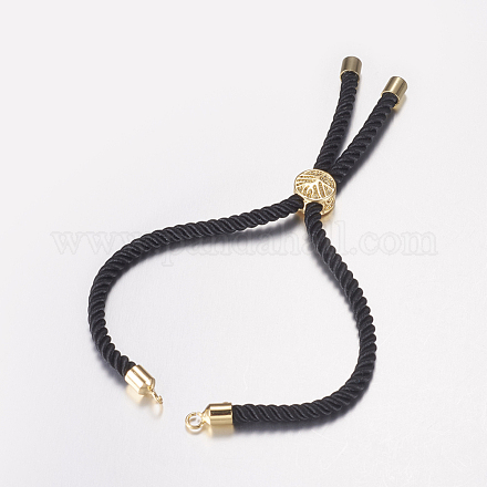 Nylon Twisted Cord Armband machen MAK-F019-04G-1