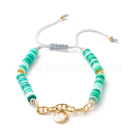 Handgefertigtes Armband aus geflochtenen Perlen aus Fimo BJEW-JB07407-02-1