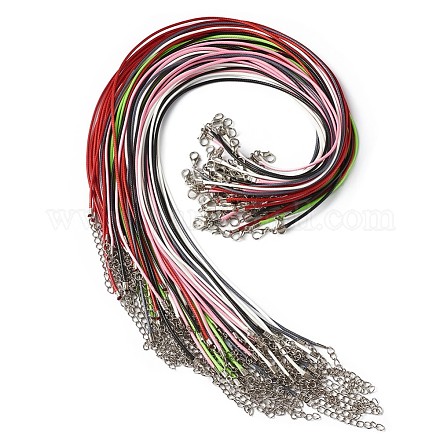 Gewachsten Baumwollkordel bildende Halskette MAK-BT0001-03-1