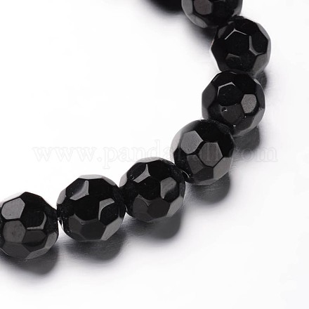 Brins de perles de verre rondes à facettes (32 facettes) X-GLAA-M031-02-6mm-1