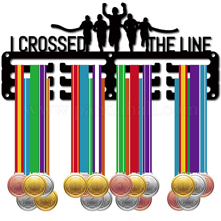 Спортивная тема железная вешалка для медалей настенная стойка для дисплея ODIS-WH0055-090-1