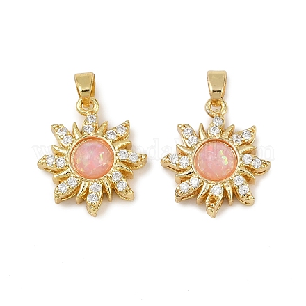 Стойки обшивки латунь кулон KK-H476-11G-02-1