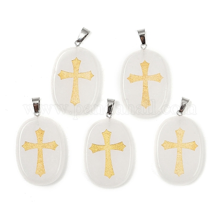 Природного кварца хрустальных подвесок G-S392-01F-1