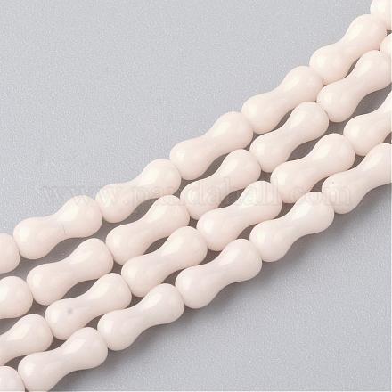 Opaque Solid Color Glass Bead Strands GLAA-Q056-45-1