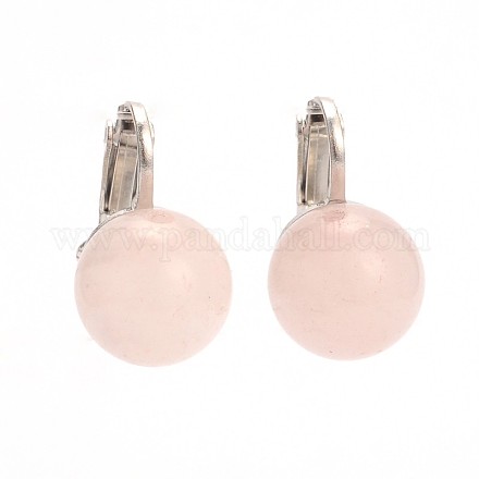 Natural Gemstone Clip-on Earrings EJEW-JE01517-01-1