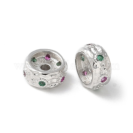 Латунные микро проложить кубического циркония бусы KK-P290-53P-1