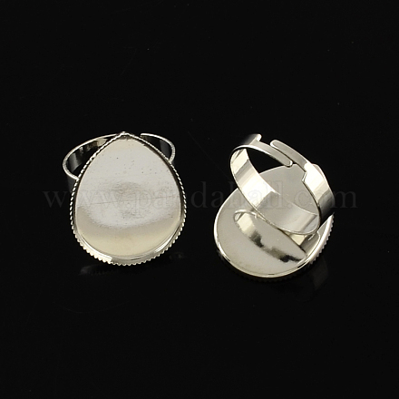Adjustable Brass Ring Components KK-Q573-002B-P-1