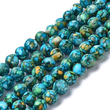 Chapelets de perles en turquoise synthétique G-C180-06A-1