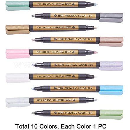 Pandahall elite 10pcs kit de stylo de sceau de cire AJEW-PH0017-23-1