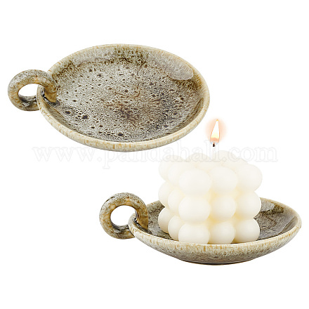 Bougeoirs en porcelaine AJEW-WH0504-06-1