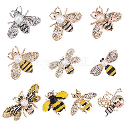 Broches abeilles en alliage nbeads JEWB-NB0001-05-1