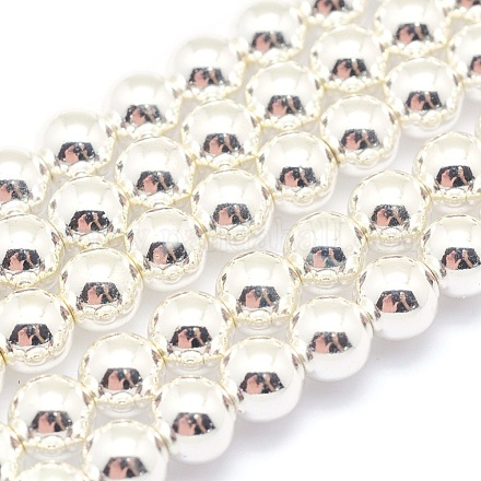 Chapelets de perles en hématite synthétique sans magnétiques G-L485-01E-S-1