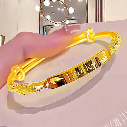 Простые регулируемые браслеты из латуни для женщин FS-WG003F2-08-1