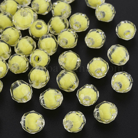 Perles en acrylique transparente TACR-S152-17A-SS2105-1