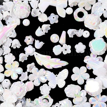 Радужное переливчатое покрытие акриловыми бусинами OACR-U006-01C-1