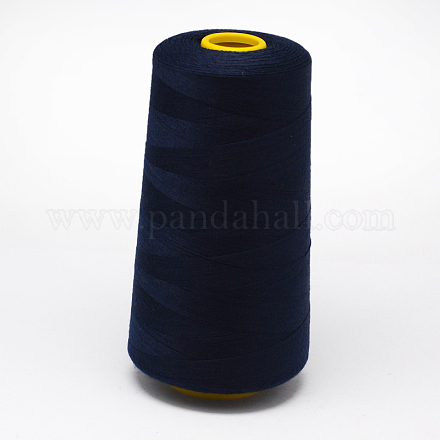 100%紡織ポリエステル繊維縫糸  ミッドナイトブルー  0.1mm  約5000ヤード/ロール OCOR-O004-A67-1