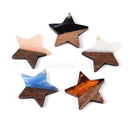 Подвески из смолы и ореха RESI-T057-37M-1