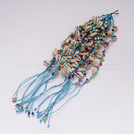 Waxed Cotton Cord Bracelet Makings MAK-I004-01D-1