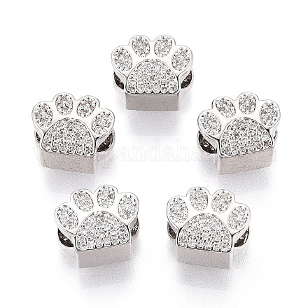 Латунные микро проложить Цирконий Европейский бисером ZIRC-T002-101-1