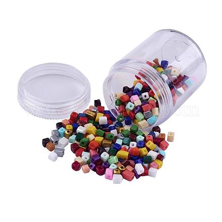 Perles de rocaille en verre de couleurs opaques SEED-JP0002-A19-1