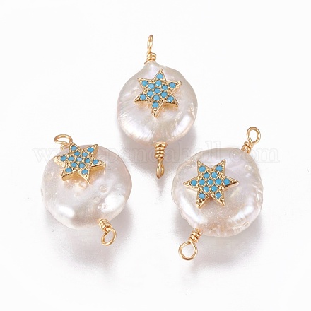 Colgantes naturales de perlas cultivadas de agua dulce PEAR-I005-22C-1