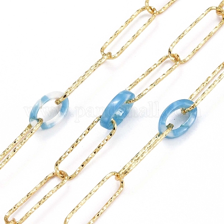 Handmade Brass Paperclip Chains CHC-H102-04G-1