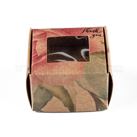 Rechteckige faltbare kreative Geschenkbox aus Kraftpapier CON-B002-04E-02-1