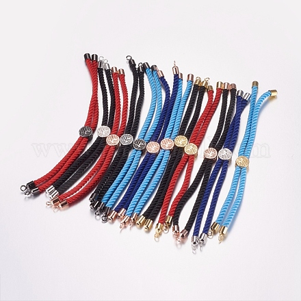 Création de bracelets à cordon torsadé en nylon MAK-F019-1