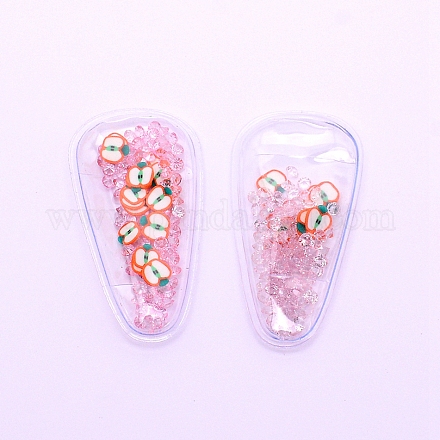Plastic with Resin and Polymer Clay Accessories RESI-CJC0007-32B-1