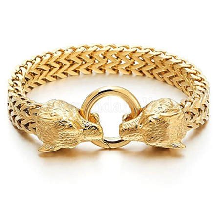 Браслеты из нержавеющей стали 304 wolf viking wheat chain для мужчин FS-WGC8E20-12-1