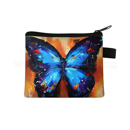 Butterfly Pattern Polyester Clutch Bags PAAG-PW0016-16D-1