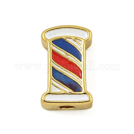 Стойки покрытие латунь эмаль бисер KK-U029-22G-04-1