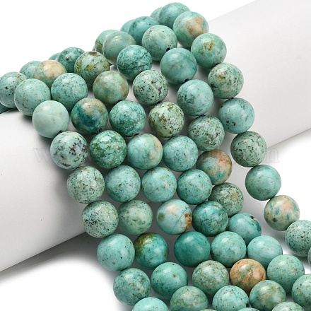 Бусы натуральная перуанская бирюза (яшма) G-L642-B08-10mm-1