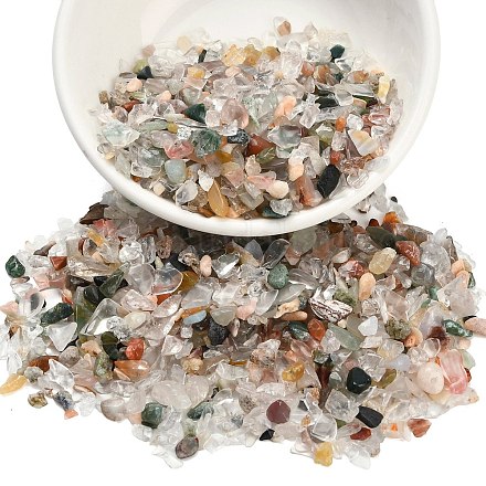 Натуральные красные и зеленые рутиловые кварцевые бусины G-D345-02-1