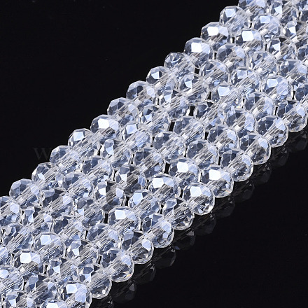 Electroplate Glass Beads Strands X-EGLA-A034-T6mm-A20-1