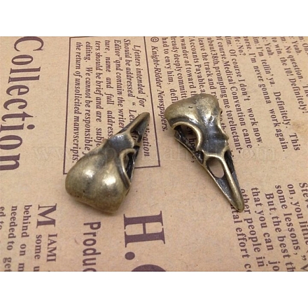 Сплавочные овальные бусины тибетского стиля  PALLOY-WH0002-01AB-1