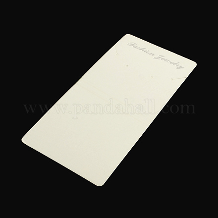Cartes d'affichage de collier en carton de forme rectangle X-CDIS-Q001-17-1