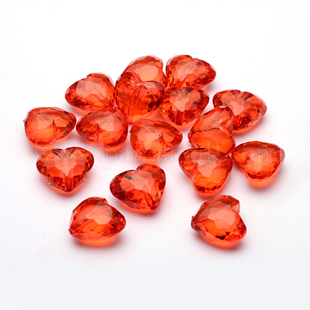 Valentines giorno idee per le sue perle acriliche trasparenti PL318Y-5-1