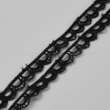 Кружевная отделка из полиэстера SRIB-WH0011-402B-1