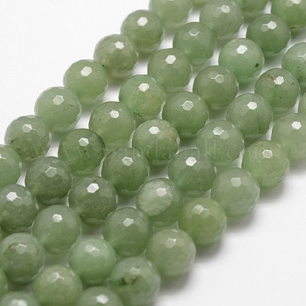 Chapelets de perles en aventurine vert naturel G-D840-28-8mm-1