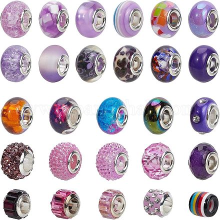 Европейские бусины из акрила FPDL-NB0001-02C-1