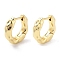 Rack Plating Brass Hoop Earring, Long-Lasting Plated, Golden, 15.5x4.5mm