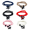 6Pcs 6 Colors Polyester Cord Two Loops Wrap Bracelets Set with Alloy Tortoise Clasps, Mixed Color, 25 inch(63.4cm), 1Pc/color