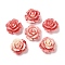 Synthetic Coral Dyed Carved Beads, Flower, Tomato, 21x12mm, Hole: 1.4mm