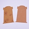 Hair Clip Display Cards, Kraft Paper Cards for Hair Barrettes Accessories Display, with Flower Pattern, Rectangle, Peru, Flower Pattern, 160x80x0.2mm