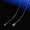 Non-Tarnish 304 Stainless Steel Boston Link Chain Necklace, with Lobster Claw Clasp, Stainless Steel Color, 19.68 inch(50cm)x1.6mm