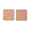 Paper Earring Display Cards, Square, BurlyWood, 49.5x50.5x0.3mm, 100pcs/set