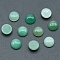 Natural Green Aventurine Cabochons, Half Round, 10x5mm