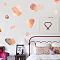 PVC Wall Stickers, Wall Decoration, Geometric, 900x390mm, 2pcs/set