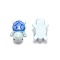 Mini Tortoise Resin Display Decorations, for Dollhouse Accessories Pretending Prop Decorations, Light Steel Blue, 33x21x13.5mm